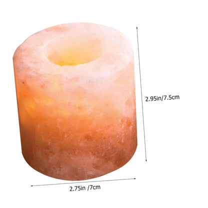 LIFKOME Himalayan Salt Candle Holder for Meditation Yoga Desktop Ornament Cozy Home Decor for Parties Craftsmanship Housewarming Present