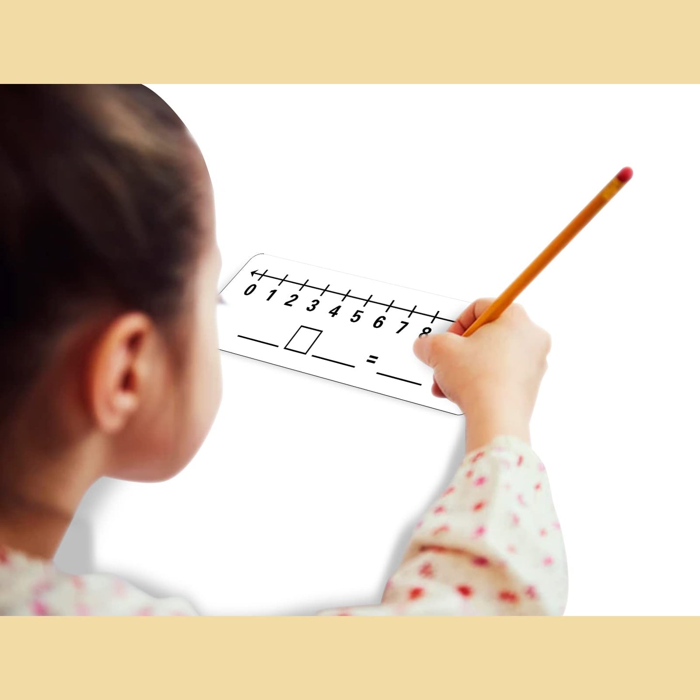 2 Pcs Dry Erase Number Line Board, Double Sided Number Line for Students, Homeschool, Teacher Supplies, Classroom, Math Game for Math Center，High Quality Durable 12 x 4 Inch 0-10, 0-20