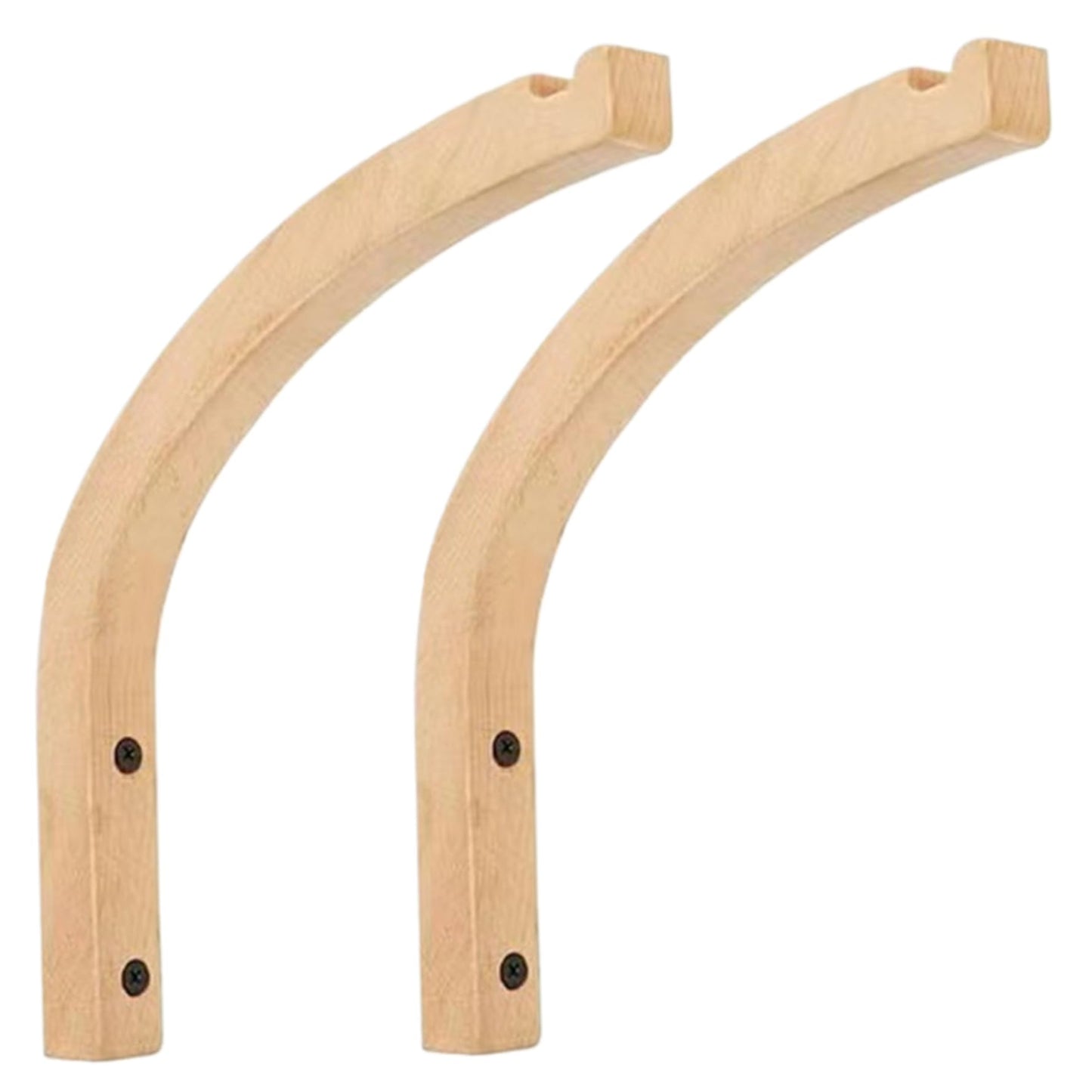 KUYYFDS Outdoor Hanging Brackets 2PCS Plant Hooks for Wall, 8 Inch Wooden Plant Wall Hanger, Mounted Hanging Hook for, Lanterns, Flower Bracket, Wind Chimes