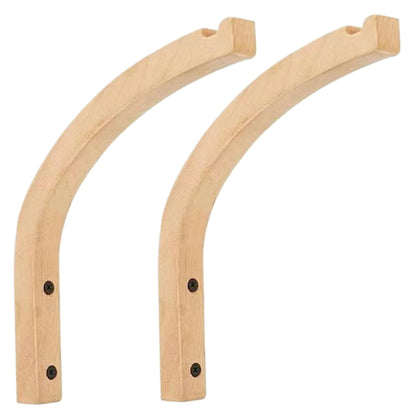 KUYYFDS Outdoor Hanging Brackets 2PCS Plant Hooks for Wall, 8 Inch Wooden Plant Wall Hanger, Mounted Hanging Hook for, Lanterns, Flower Bracket, Wind Chimes
