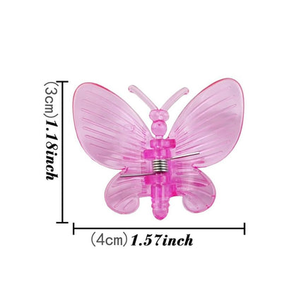 GSHLLO 100 Pcs Butterfly Plant Clips Orchid Support Clips Garden Plant Climbing Clips Vine Stem Clips Plastic Flower Supporting Clips for Vines Stalks
