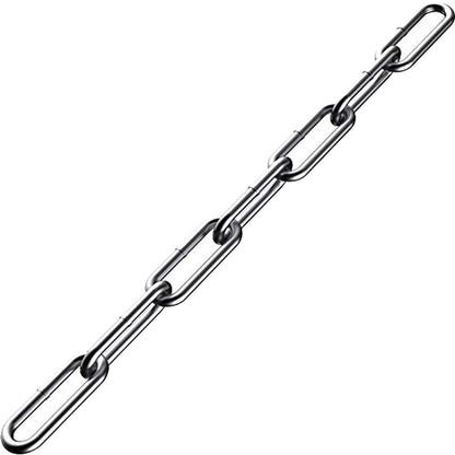 Stainless Steel Chain, Lsqurel 6.5ft Metal Chain Link Chain 3/16in Heavy Duty Chain Utility Chain Jack Chain for Home Outdoor Camping Hanging etc (3/16in-6.5ft)