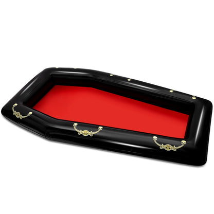 Aoriher 52 Inch Inflatable Coffin Cooler Fake Coffin Floatie Drink Ice Chest Buffet Bucket Beverage Cooler for Summer Pool Picnic Barbecue Supplies Birthday Party Decoration