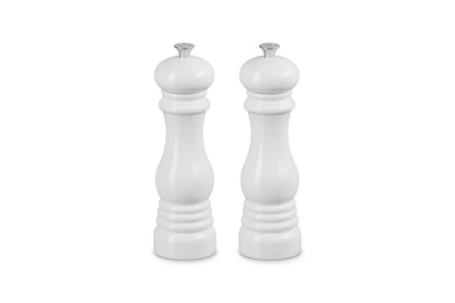 Le Creuset Salt and Pepper Mill Set 8-Inch, White
