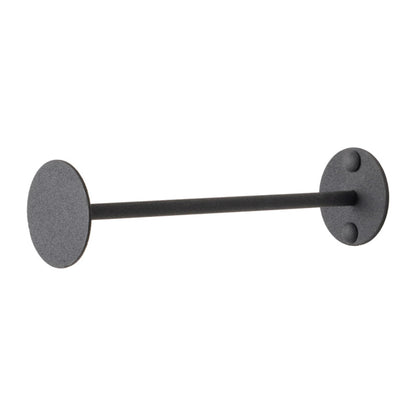 Bloem Revel 8" Indoor Metal Plant Wall Hanger - Easy Install, 15 lb Weight Capacity, Installation Kit Included, Decorative Wall Hook for Hanging Plants, Black