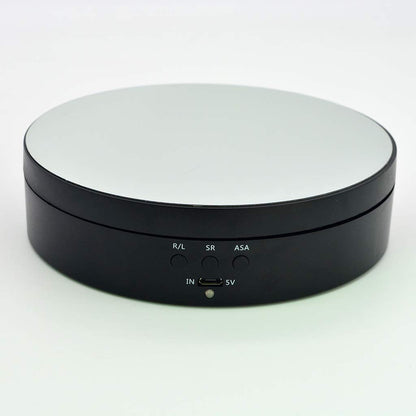 Pjeghbvop 360 Degree Motorized Rotating Display Stand Automatic Platform Adjustable Electric Display Turntable Cake Turntable