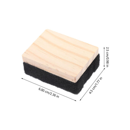 Tofficu Mini Wooden Dry Erase Erasers for Whiteboard and Chalkboard Classroom Office Use Lightweight Felt Board Wipes Set