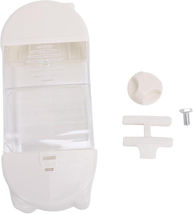 Focket Bird Feeder, 800ml Transparent No Mess Feeding Semi Enclosed Easy Top Fill Bird Feeding Box, Anti Scatter Tray with Hanging Design for Parakeets Cockatiels