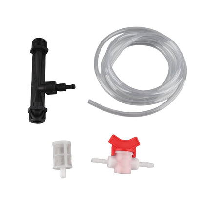 banapoy 3/4 Inch Venturi Fertilizer Injector, Garden Irrigation Device Water Tube Drip Irrigation Kit for Garden Farm Liquid Fertilizer Injection