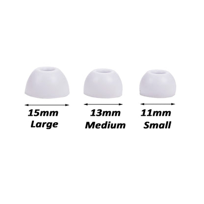 Replacement Silicone Tips Earbuds Buds Eartips Set for Beats Studio Buds Wireless Earphone Headphones,3 Pairs (White)