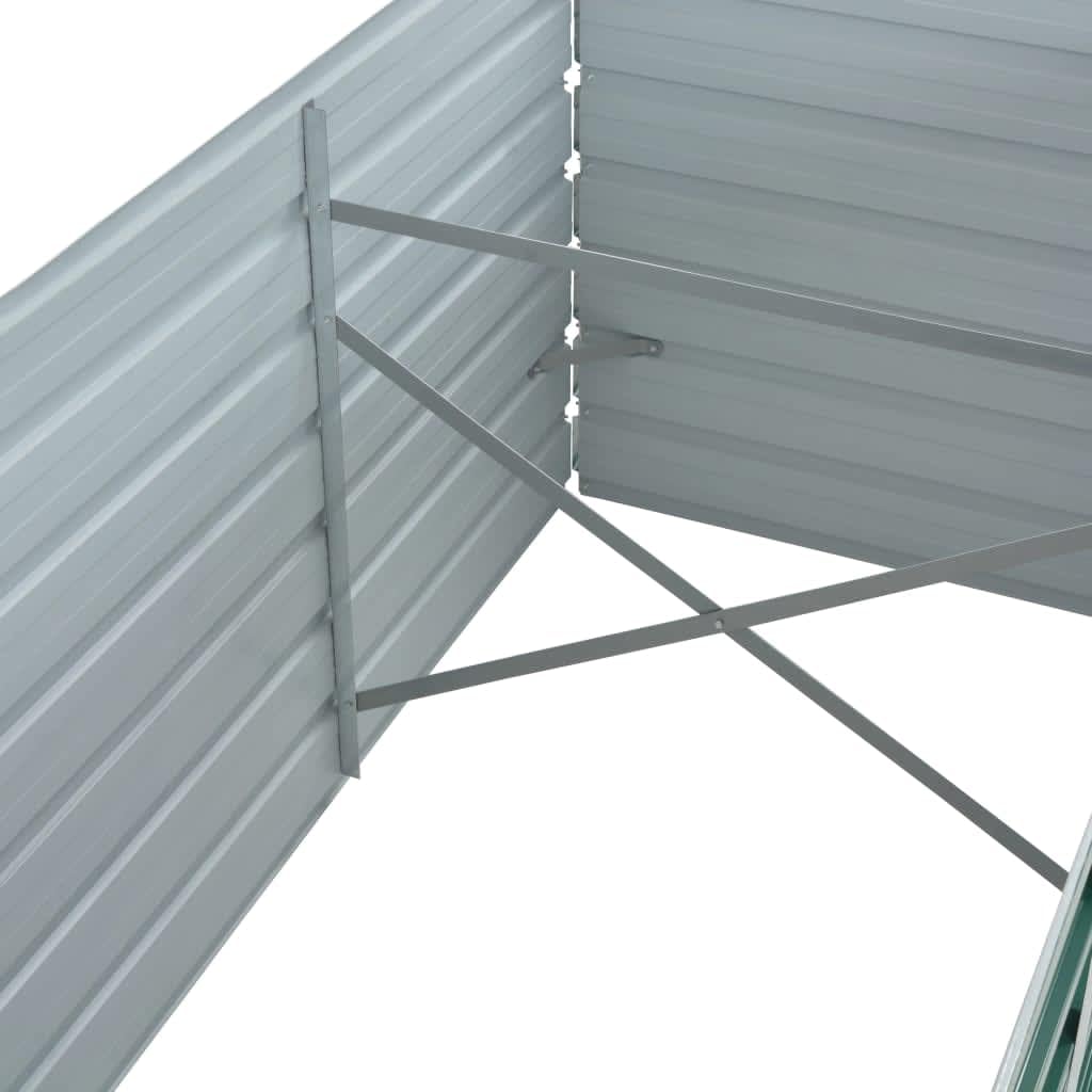SKM Raised Bed Green Galvanized Steel 94.5x31.5x30.3 in Raised Bed,Green (Weight 30.86KG)