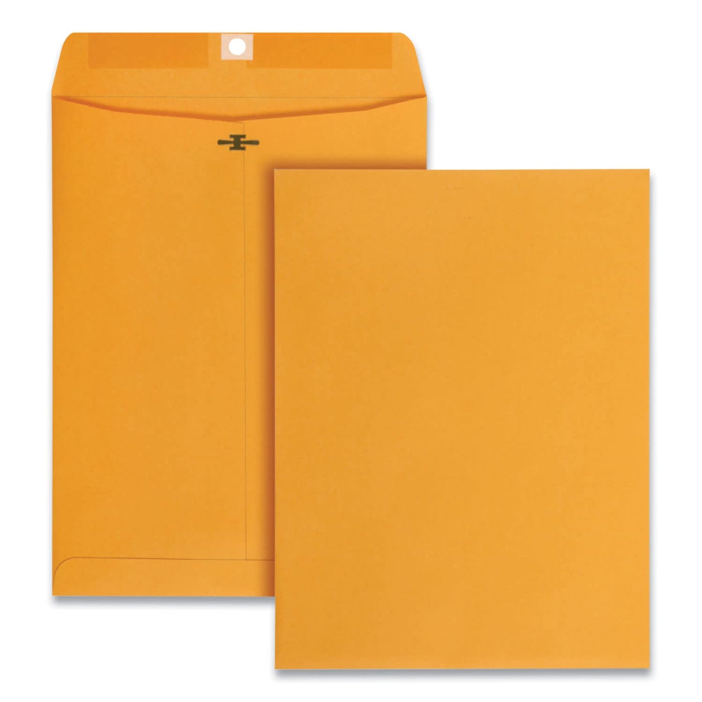 Catalog Envelope, 28 lb Bond Weight Kraft, #90, Square Flap, Clasp/Gummed Closure, 9 x 12, Brown Kraft, 250/Carton