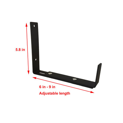 TINGYU Adjustable Planter Box Bracket,Flower Window Box Bracket,Planter Shelving with Adjustable Size The Width of The Bottom of The Planter Box