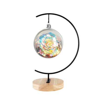 CXLE 11 Inch Ornament Display Stand, Black Ornament Hanger Stand for Hanging Glass Globe, Air Plant Terrarium, Christmas Ornament, Witch Ball, Home Office Wedding Decoration