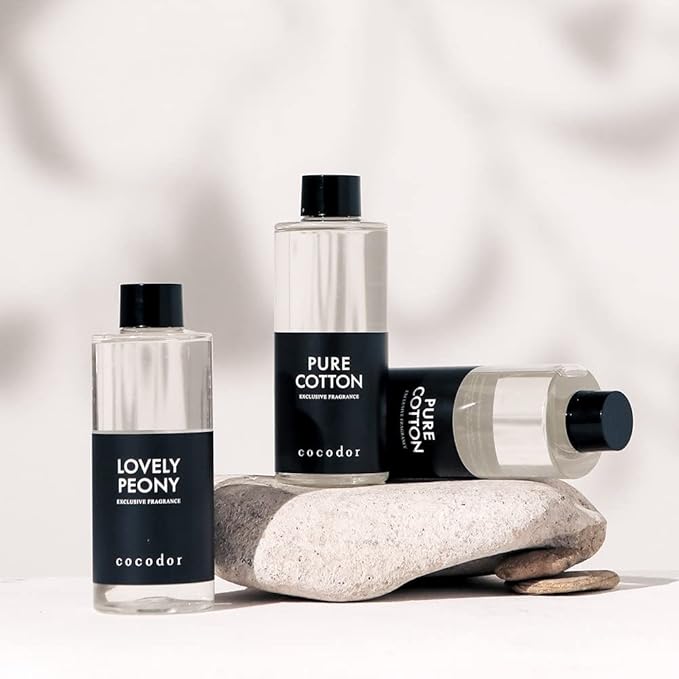 COCODOR Reed Diffuser Oil Refill/Pure Cotton/6.7oz(200ml)/1 Pack/Aroma Therapy, Home Fragrance, Scented Oils, Oils for Reed Diffuser, Office Décor, Decoration