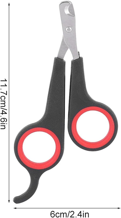 Bird Nail Clippers, Stainless Steel Small Animal Nail Clippers, Half Moon Pet Nail Scissors, Plastic Handle Pet Nail Clipper Scissors, Clipper Bird Grooming for Small Parrot Birds