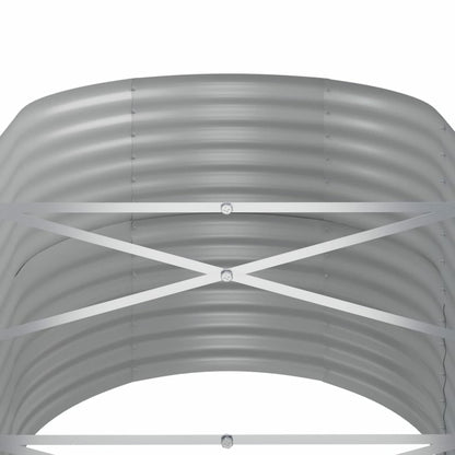 Yolola Raised Bed Metal Large Raised Bed Made of Metal Raised Bed for Garden, Snail Protection, Raised Bed Weatherproof Raised Bed for Garden, Plants, Garden Herbs, Outdoor, 152 x 80 x 68 cm, Grey
