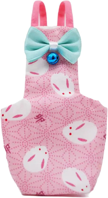 Bird Flight Suits Diapers for Monk Parakeets, Conures, Lovebirds, Cockatiels Flight Suits, Parrot Clothes, Bird Training Nappy Suit Liners Clothes (Small,Pink)