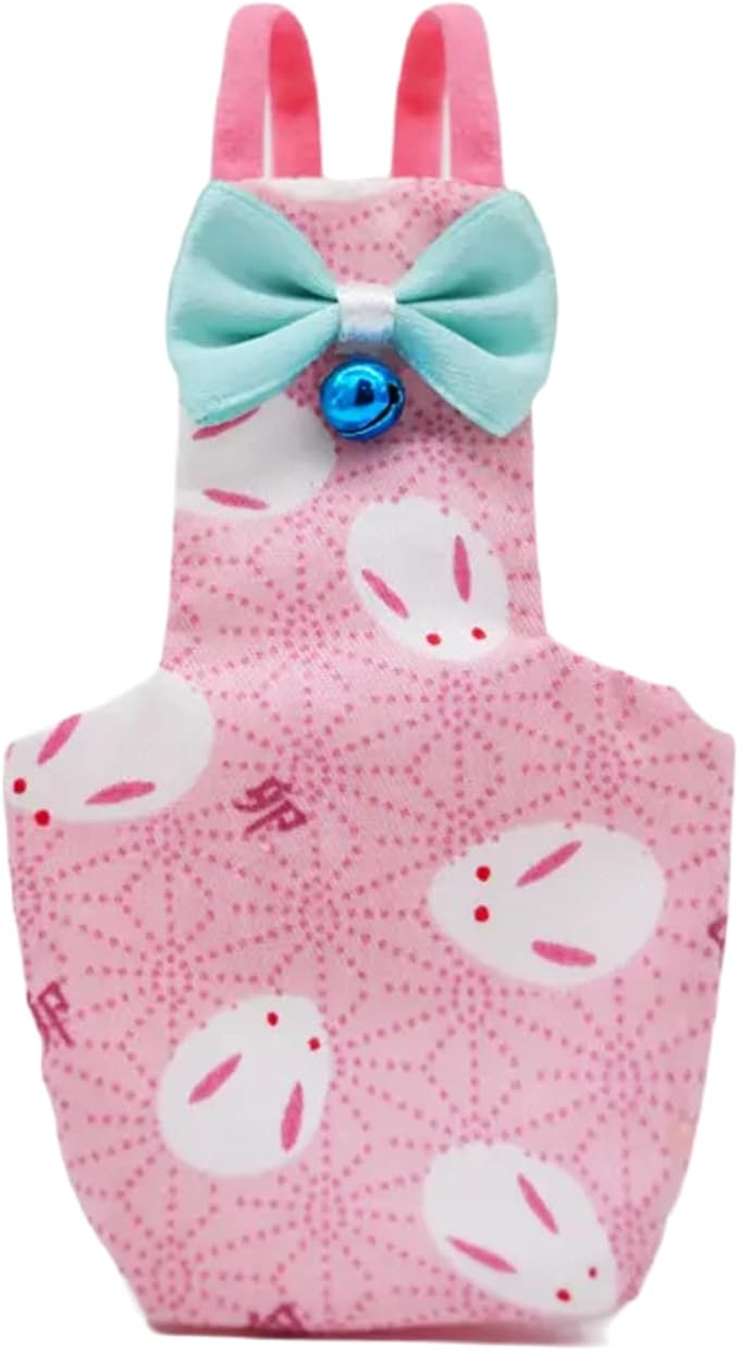 Bird Flight Suits Diapers for Monk Parakeets, Conures, Lovebirds, Cockatiels Flight Suits, Parrot Clothes, Bird Training Nappy Suit Liners Clothes (X-Small,Pink)