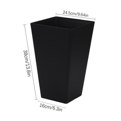 Square Flower Pot, Resin Flower Pot Box, Square Planter for Outdoor Plants, Boxes for Front Porch, for Patios, Decks Outdoor Spaces