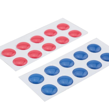 Ruiwaer 20pcs Hot and Cold Water Stickers 10pcs Red, 10pcs Blue Crystal Drip Label Bathroom Kitchen Faucet Transfer Stickers