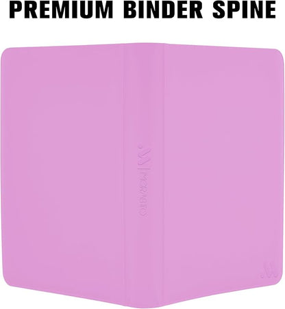 Card Binder 16 Pocket,Trading Card Binder Holds up to 1408 Cards with 44 Sleeves,Zipper Card Holder Album Compatible with TCG Card/Game Cards/Sports Card-Purple