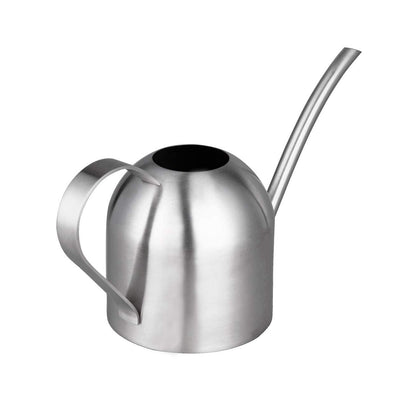 IMEEA Indoor Watering Can for House Plants 33oz/1L Brushed Stainless Steel Watering Can with Long Spout for Succulents, Bonsai
