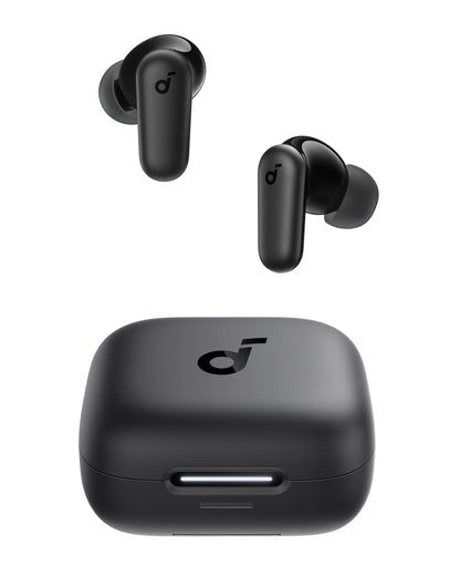 Soundcore P30i by Anker Noise Cancelling Earbuds, Strong and Smart Noise Cancelling, Powerful Bass, 45H Playtime, 2-in-1 Case and Phone Stand, IP54, Wireless Earbuds, Bluetooth 5.4 (Black)