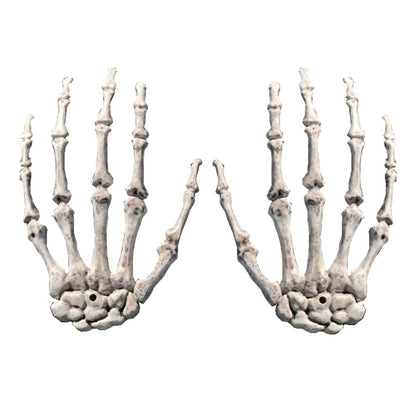 5 Pairs Halloween Skeleton Hands Realistic Plastic Fake Human Hands for Halloween Zombie Party Terror Scary Props