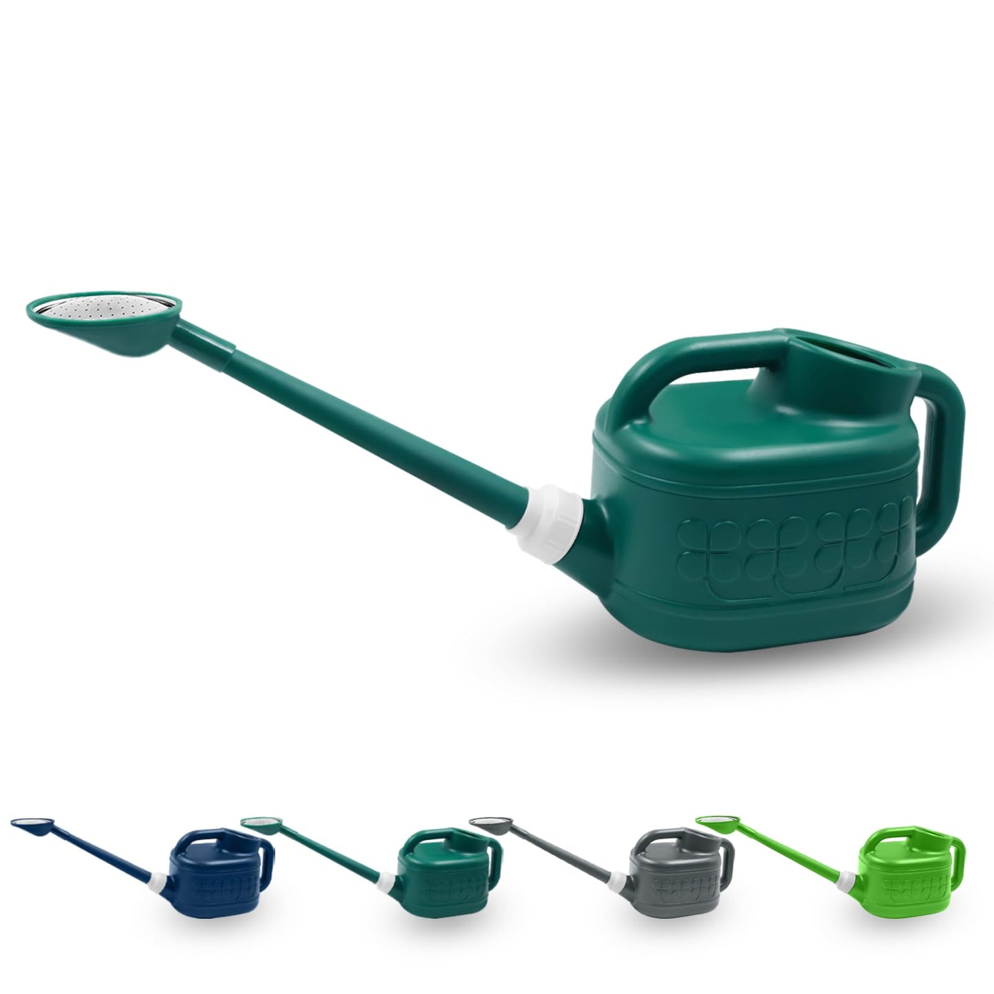 1 Gallon Watering Can, Garden Watering Can Outdoor, Plant Water Can with Removable Long Spout and Stainless Steel Sprinkler Head, Plastic Indoor Watering Cans for Gardening Flower Plants