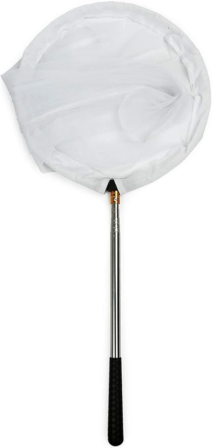 RESTCLOUD Insect and Butterfly Net with 12" Ring, 24" Net Depth, Handle Extends to 59 Inches