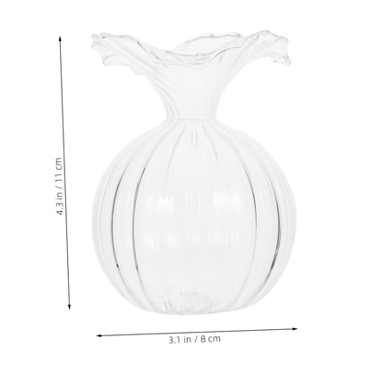 PRETYZOOM 4pcs Hydroponic Glass Vase for Water Plants Elegant Desktop Terrarium Decor for Home and Wedding Centerpieces Simple Design Smooth Surface for Flower Arrangements