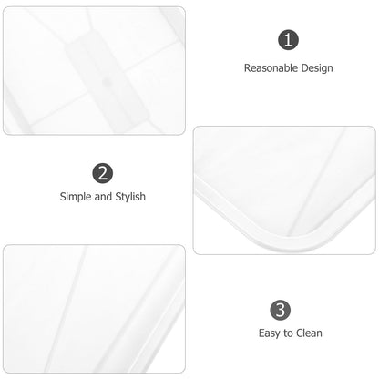 FAVOMOTO 10 Pack Plastic Rectangular Plant Drip Trays, Indoors Heavy Duty Sturdy Plant Saucer for Flower Pot Planter Windowsill Pot Seed Starting Growing Trays