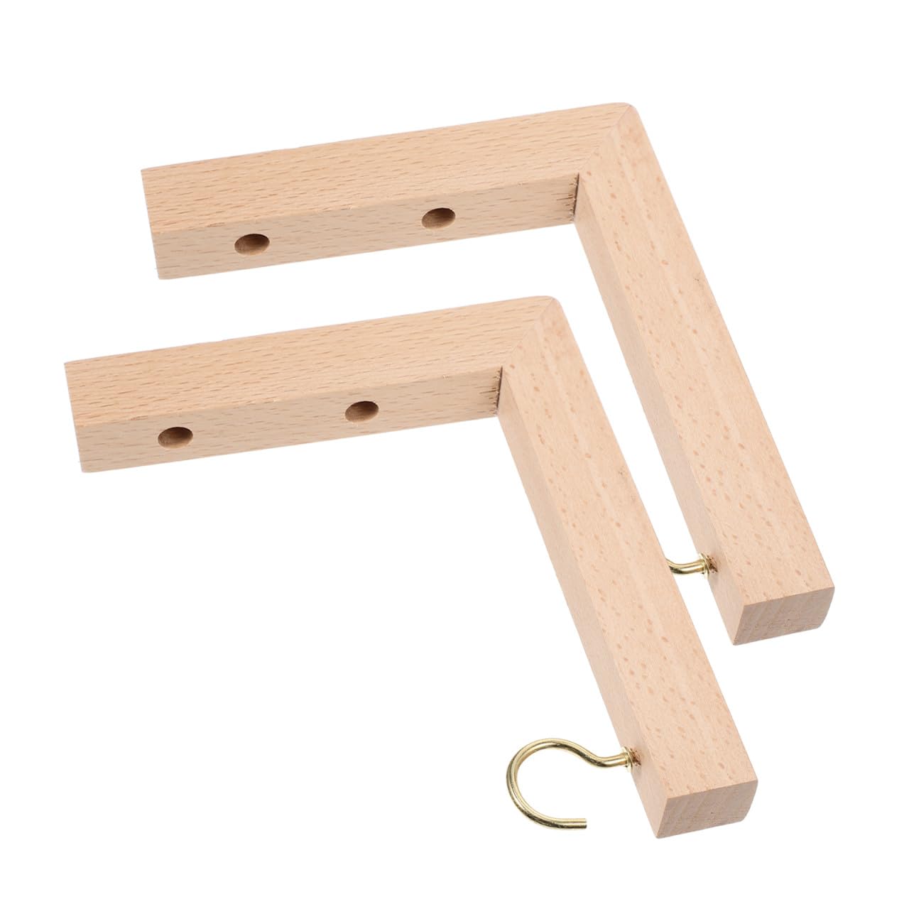 VINTORKY 2pcs Wooden Wall Mount Plant Hangers Flower Pot Brackets for Outdoor Garden Hanging Hooks Suitable for Bird Feeders Wind Chimes and Lanterns