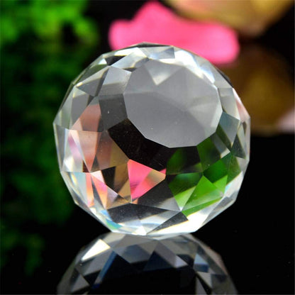 Petrichor Feng Shui Clear Crystal Hanging Ball for Good Luck & Prosperity - Home Decoration/Gifting (70MM)