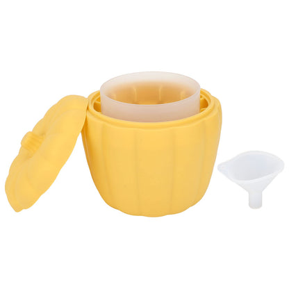 Ice Cube Maker, Pumpkin Look, Easy to Use, Space Saving, Silicone Acrylic Silicone Ice Bucket