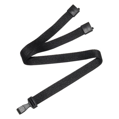 BETOOM 100 Pack Bulk Polyester Breakaway Lanyards with Plastic No Twist Clip & Safety Breakaway Clasp-Great for Radiology-School Hospital-MRI Safe-Neck Strap I.D. Badge Holders 36”(Black)