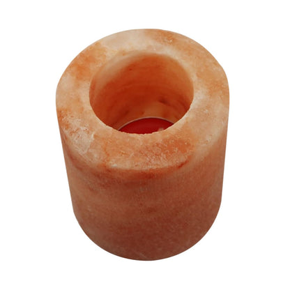 PRETYZOOM 2pcs Himalayan Salt Candle Holder for Living Room Decor Unique Candlestick for Yoga and Meditation for Housewarming and Cozy Atmospheres