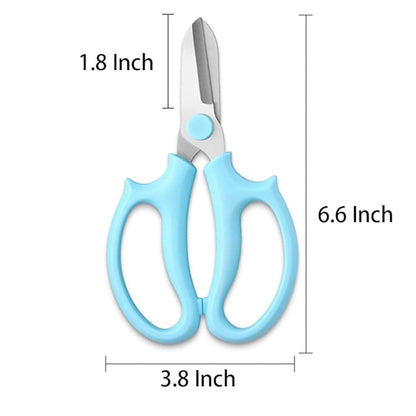 Floral Tool Kit, Rose Thorn Stripper Tool Garden Pruning Shears Scissors Kit, Glove for Floral Making Supplies,Use for Florist Supplies (Blue)