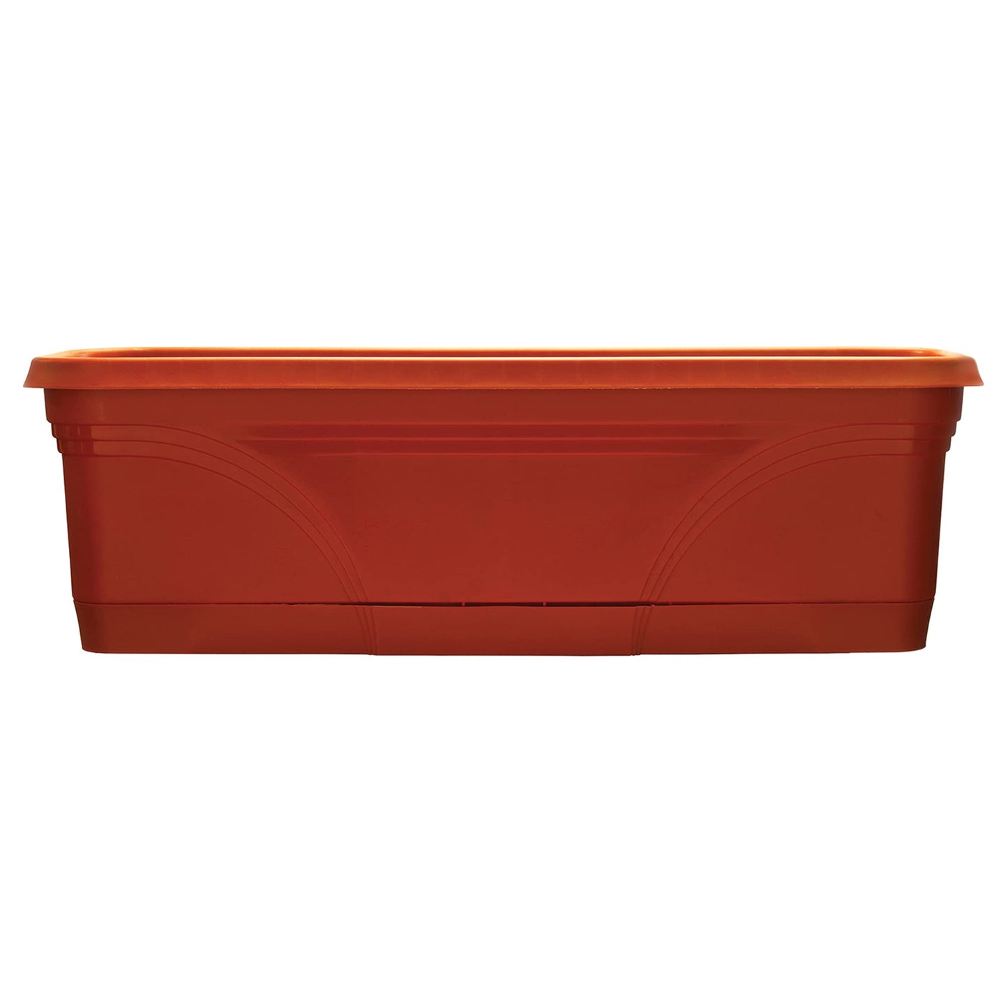 Southern Patio 36 in Medallion Hanging Windowsill Garden Box Planter, Terracotta