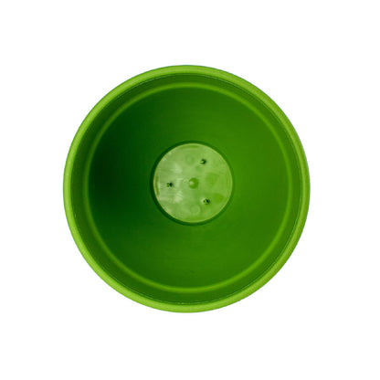 The HC Companies Rings Flower Planter - Self Watering Plant Pots for Herbs & More - Round Lightweight Outdoor & Indoor Planter (10" Green, Pack of 1)
