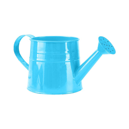 Galvanized Watering Can 1L,Tinplate Watering Kettle with Removable Spout,Garden Decorations,Gardening Tools for Outdoor Indoor Plants Lawn Garden (Blue)