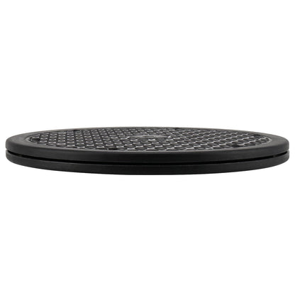 MUKCHAP 6PCS 10 Inch Rotating Swivel Stand, 360 Degree Black Bonsai Turntable with Steel Ball, Rotating Displaying Stand for Table Top, Monitor, Plant