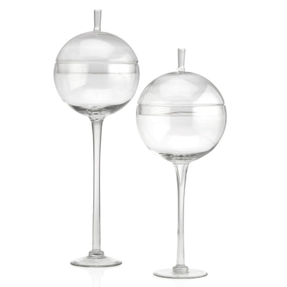 Z Gallerie Jules Glass Cloche, Hand-Blown Glasses Display Dome for Decorative Showcase Elegant Terrarium for Curated Home Decor, Artistic Canister for Sentimental Displays, Clear, 24"