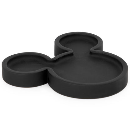 Jay Franco Disney Mickey Mouse Soap Dish - Black Resin Sponge Holder/Jewelry Dish - Bathroom Décor