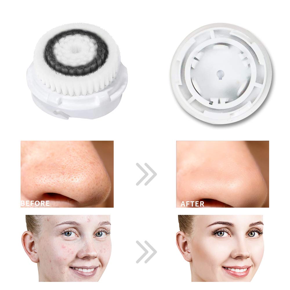 Facial Cleansing Brush Head Replacements Compatible with Clarisonic Mia 1, Mia 2, Mia Fit, Alpha Fit, Smart Profile Uplift, Deep Pore Face Brush Head Replacement Cleaning Tool(Mutil Color)