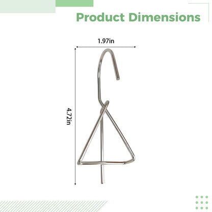 Tressify 20 Pcs Metal Plant Pot Hangers, 4.7 In Stainless Steel, For Balcony Flower Pot Display, Railing And Fence Hooks