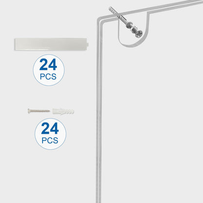BlueValley Acrylic Sign Holder 8.5 x 11 Wall Mount - Vertical Clear Paper Display Holder with Mounted Tapes & Screws for Flyer, Document, Menu, Picture - Plastic Wall Frames for Offices, Homes, Restaurants, Stores - 12 Pack