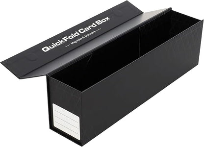 BCW QuickFold® Card Storage Boxes for Magnetics & Toploaders – 6 Pack | Trading Card Holder Box with Magnetic Closure | Easy Fold Assembly for Sports and TCG Cards
