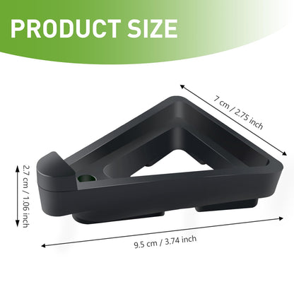 Vorregenweiss 24 PCS Big Pot Feet for Outdoor Planters,Invisible Breathable Pot Stands Toes Lifters for Heavy Outdoor Plants,Stackable Flower Feet Outside,Plant Risers, Black